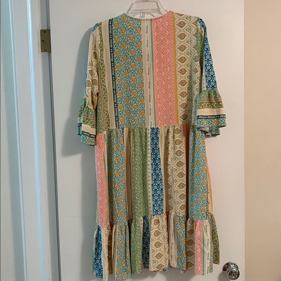 🌱🌷Boho Patchwork Dress - Picture 5 of 7
